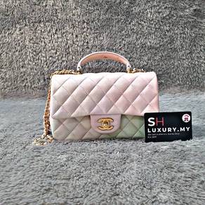 Chanel Rainbow Pink Top Handle Bag