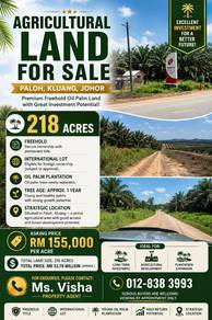 Agricultural Land in Paloh, JHR