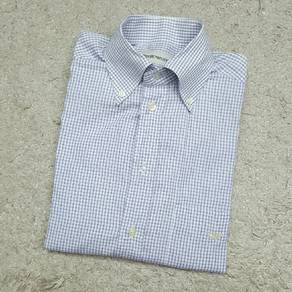 Emporio Armani Blue Checked Cotton Shirt