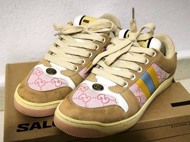 Gucci - Screener with Web GG Beige Sneakers