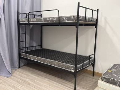 Katil Double Deck Besi single
