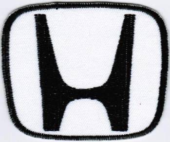 Honda Emblem Logo BLACK #TW Motor Company Patch