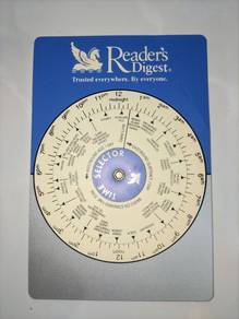 Vintage Reader's Digest World Time Selector Conver