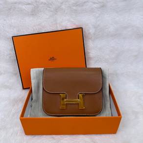 Authentic Hermes Constance Slim Brown GHW Bag