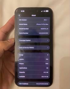 iPhone 14 Pro Max 512gb Battery health 100%