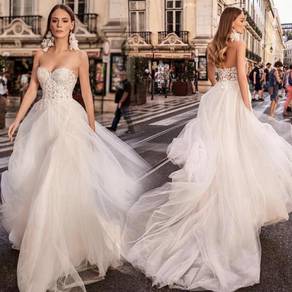 White wedding bridal evening dress gown RB1370