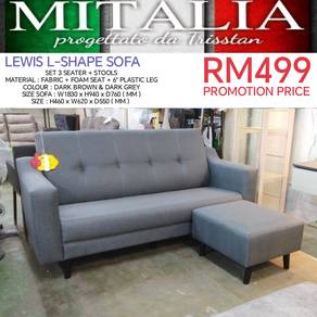 Sofa L Shape Murah | Perabot Murah Klang 