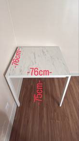 Square marble top table