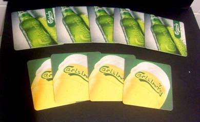 Carlsberg Coasters - Set of 9