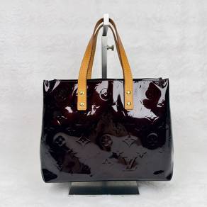LV Monogram Red Vernis Reade PM Tote Bag
