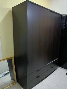 Ikea Trysil Wardrobe Almari Baju Sliding Size Besa