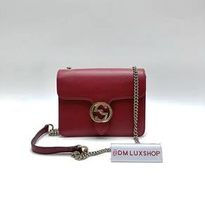 Preloved Gucci Red Interlocking GHW