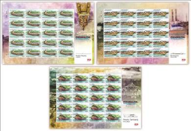Mint Stamp Sheet River Transportation Sarawak 2016