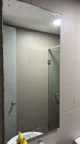 INSTALL MIRROR CUSTOM DESIGN l cermin dinding