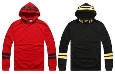 RETRO RED BLACK HOODIE SHiRT PULLOVER SWEATER 🔥