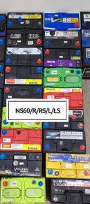Batteries NS60R/L/RS/LS Second Hand Murah