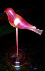 Opague Orange Bird Light - 9.5 inches (HT)