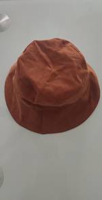 Bucket Hat, Reversible - Brown Suede & Plaid