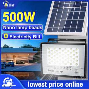 Solar Light LED Lampu 500W Spotlight Lamp Murah