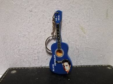 Vintage Toy Guitar Key Chain Elvis Presley