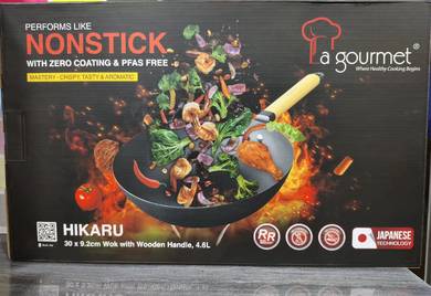 La Gourmet Hikaru Wok 30cm 4.6L – Brand New Sealed