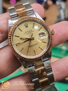 Rolex dj34 15053 1986's watch only 