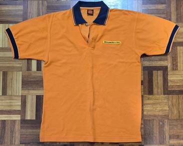 Maybank Securities Orange & Black Collared Shirt