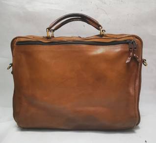 Brooks Brothers Leather Boston Bag brown vintage
S