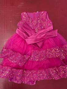 Party Gown For Baby Girls Pink Color Size S
