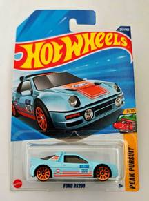 Hot Wheels Ford RS200 gulf peak pursuit biru