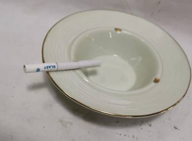 Vintage Mid Century Modern Porcelain Ashtray