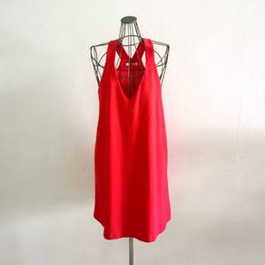 Mango red Midi dress