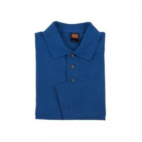 T-shirt Plain Polo Oren Sport Long Sleeve Royal