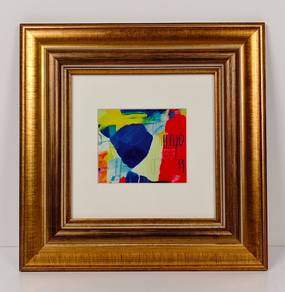 Framed Lithograph Print - Abstract Color Fragment