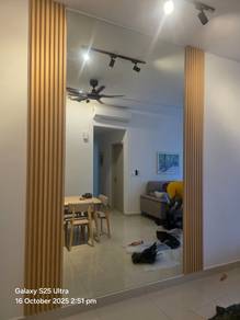 WALL MIRROR CUSTOM INSTALL l cermin dinding l