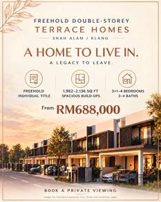 2-storey Terraced House For Sale in Shah Alam,SGR