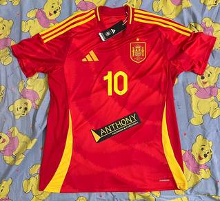 adidas Spain lemine yamal 10 slim fit home jersey