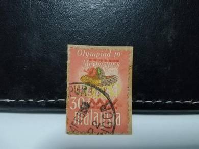 1968 Malaysia Stamp Olympic Mexico