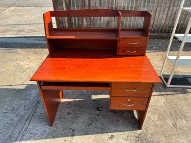 4x2.5ft Solid 2 Tier Meja Study Desk Table Compute