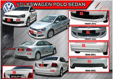 Polo sedan HB bodykit skirt lip spoiler bumper lip
