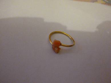 (二手 2nd hand) 珊瑚介指 coral ring