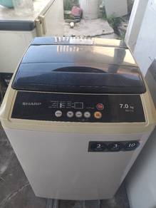 Mesin basuh Sharp 7kg warranty 1bln 