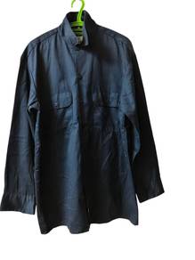 817.Dickies Black Long Sleeve Work Shirt Overshirt