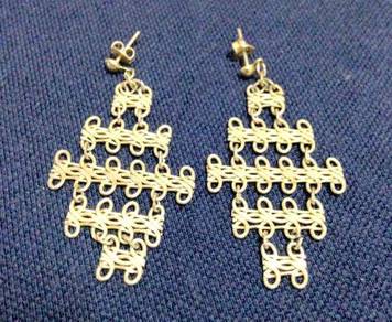 1980s Vintage Silver Earrings