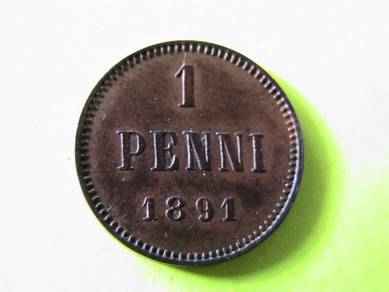 Finland 1 Penni 1891 [Kod : A1822]