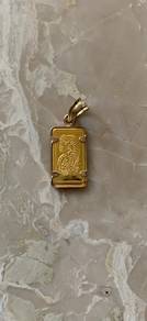 Pamp Suisse Gold Bar Pendant 1G