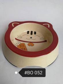 BO052 Cat Face Food Water Bowl Feeder Bekas Kucing