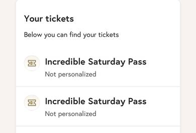 Tomorrowland Thailand SATURDAY PASSES
