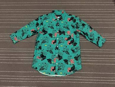 rovtski MONSTERA linen + cotton  button up  M 4119
