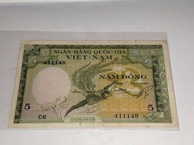1955 Vietnam 5 Dong